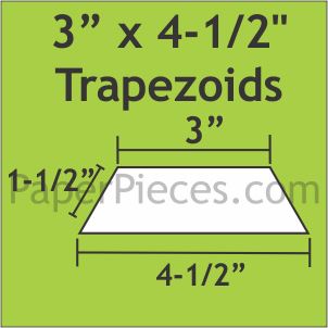 3" x 4-1/2" Trapezoids