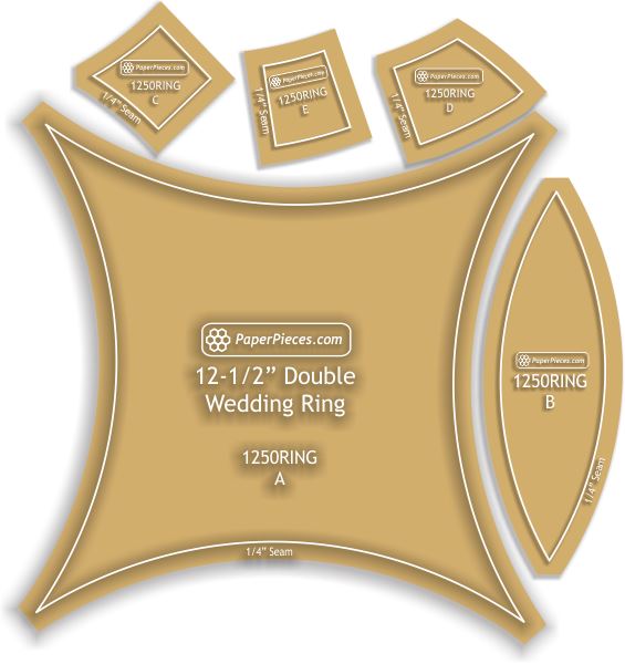 12-1/2" Double Wedding Ring