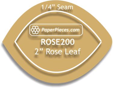 2" Rose Leaf