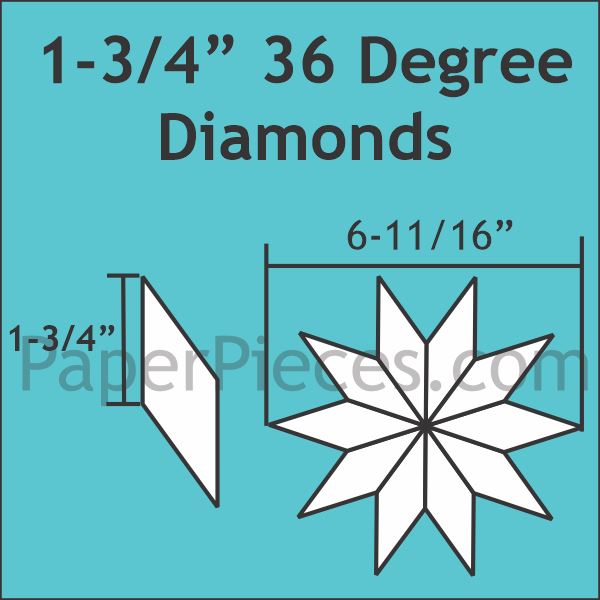 1-3/4" 36 Degree Diamonds