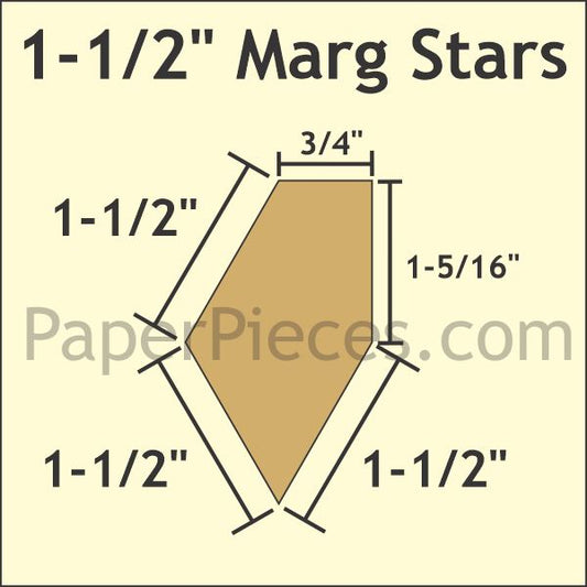 1-1/2" Marg Stars