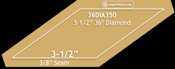 3-1/2" 36 Degree Diamonds