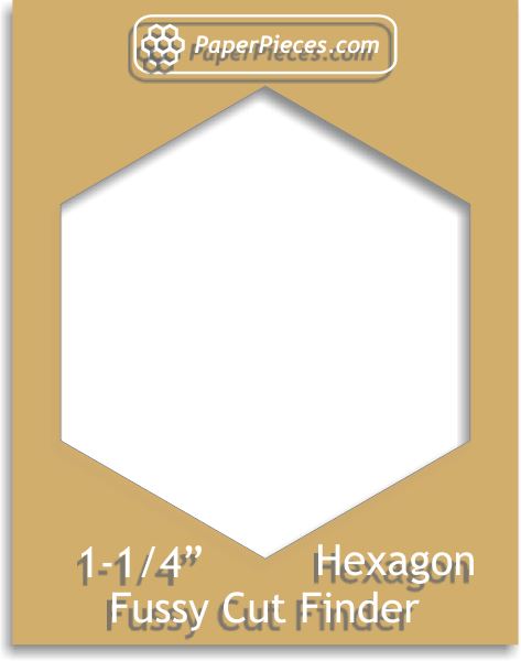 1-1/4" Hexagon Fussy Cut Finder