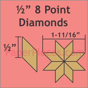 1/2" 8 Point Diamonds
