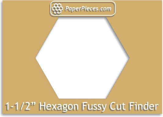 1-1/2" Hexagon Fussy Cut Finder