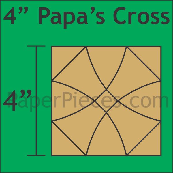 4" Papa's Cross