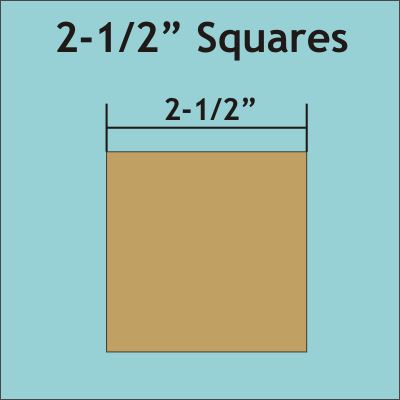 2-1/2" Squares