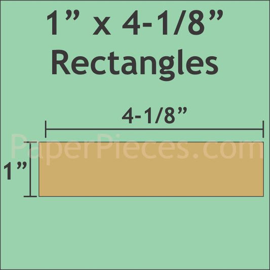 1" x 4-1/8" Rectangles