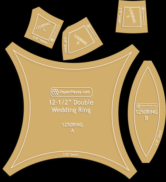 12-1/2" Double Wedding Ring