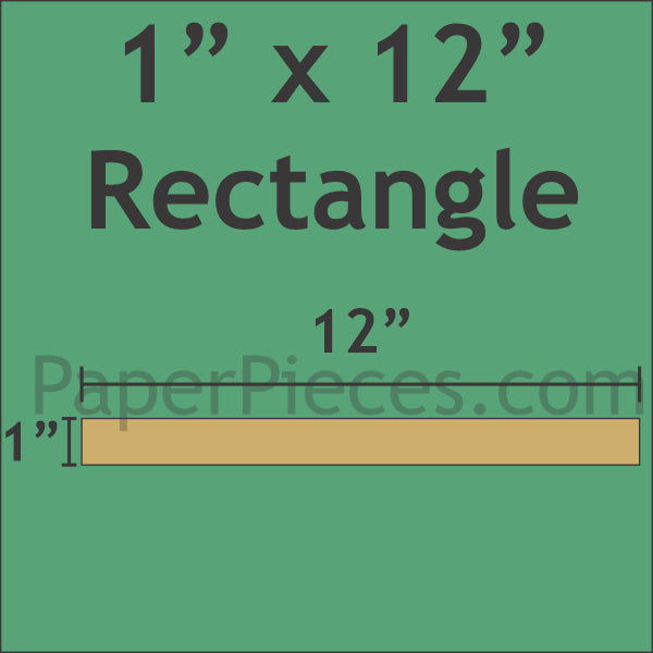 1" x 12" Rectangle
