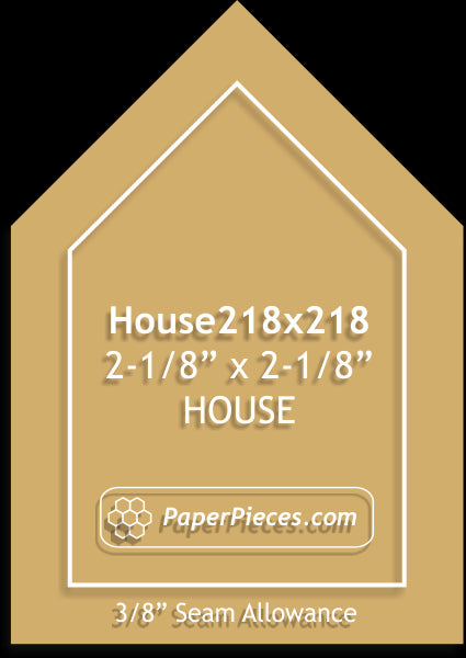 2-1/8" x 2-1/8" House Papers and Acrylics