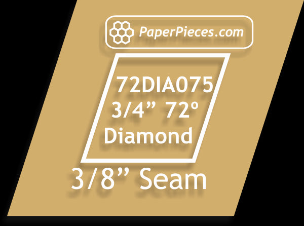 3/4" 72 Degree Diamonds