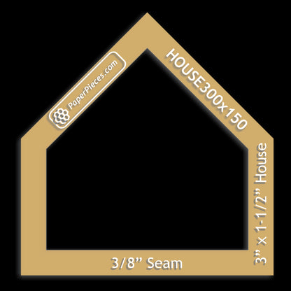 3" x 1-1/2" House