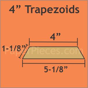 4" Trapezoids