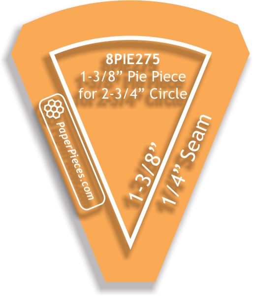2-3/4" Diameter Pie Circles
