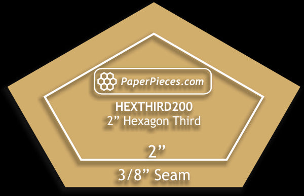 2" Hexagon Thirds