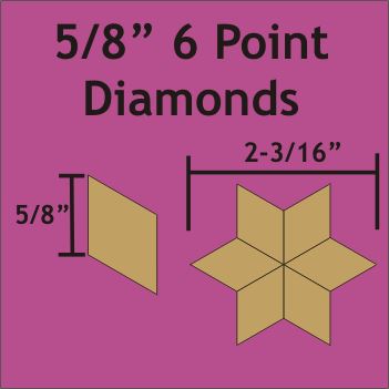 5/8" 6 Point-60 Degree Diamonds