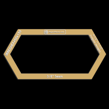 4-1/2" x 1-1/2" Irregular Hexagon