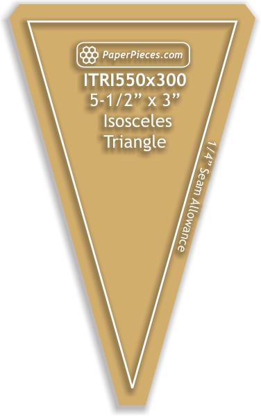 5-1/2" x 3" Isosceles Triangles