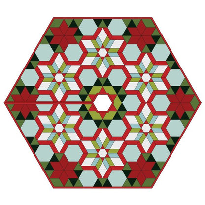 Poinsettia Tree Skirt by Paper Pieces®