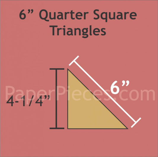 6" Quarter Square Triangles