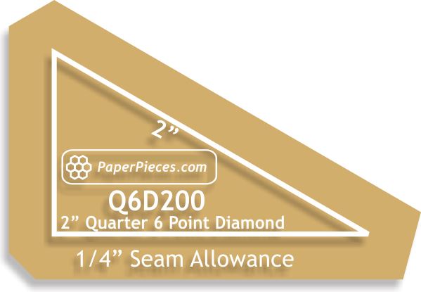 2" 6 Point Quarter Diamonds