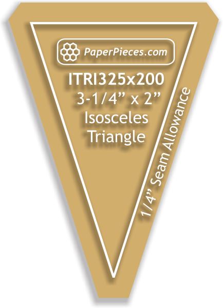 3-1/4" x 2" Isosceles Triangles