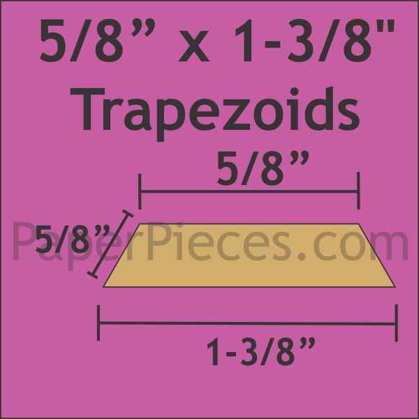 5/8" x 1-3/8" Trapezoids
