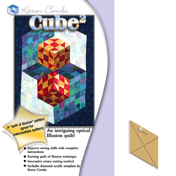 Cube 2 Pattern by Karen Combs with Karen Combs Small Studio Template