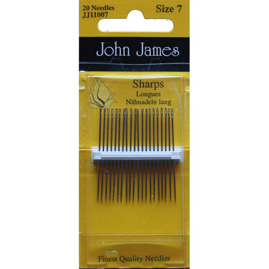 John James #7 Sharp Needles 20 count