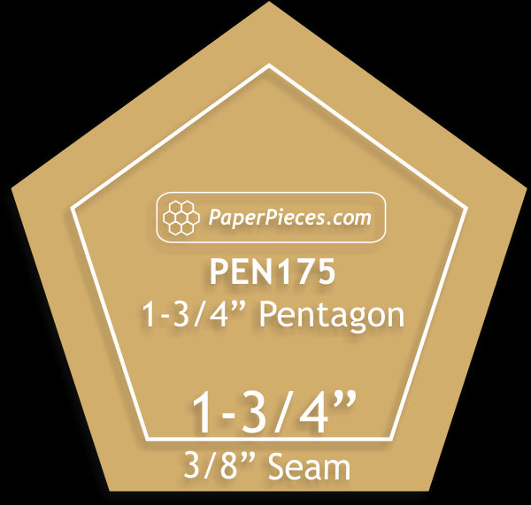 1-3/4" Pentagons