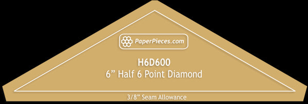 6" Half 6 Point Diamonds