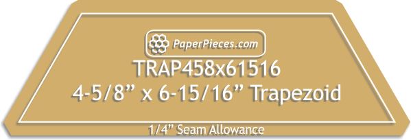 4-5/8" X 6-15/16" Trapezoids