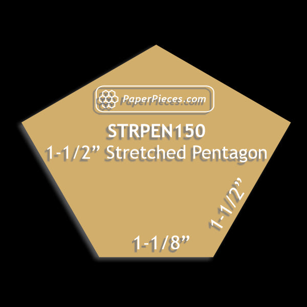 1-1/2" Stretched Pentagons