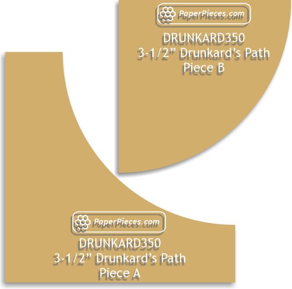 3-1/2" Drunkard's Path