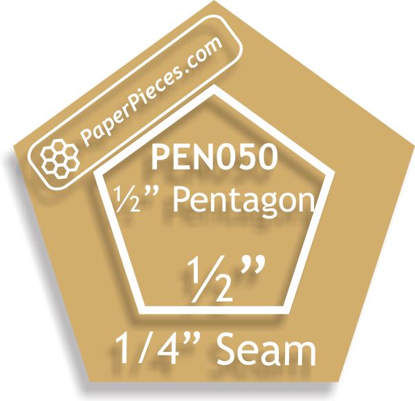 1/2" Pentagons