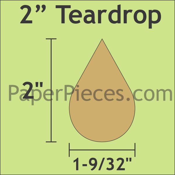 2" Teardrops
