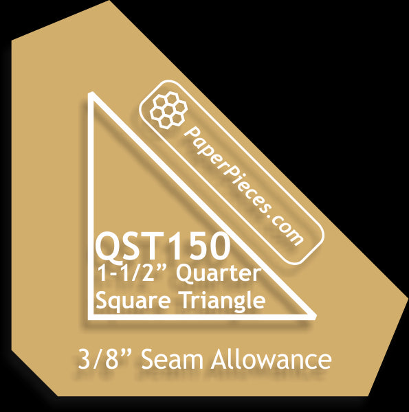 1-1/2" Quarter Square Triangles