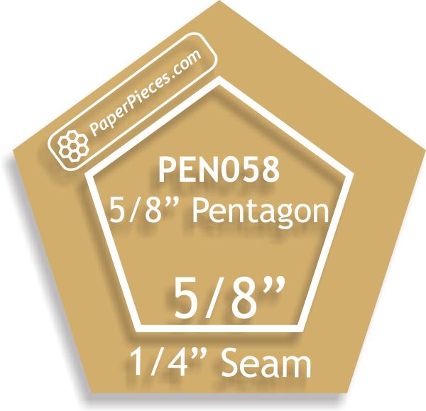 5/8" Pentagons