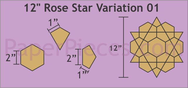 12" Rose Star Variation 01