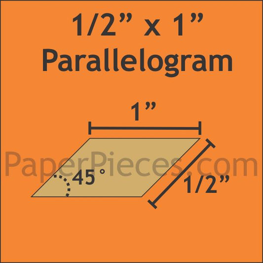 1/2" x 1 45 Degree Parallelograms