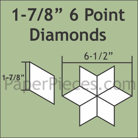 1-7/8" 6 Point Diamonds