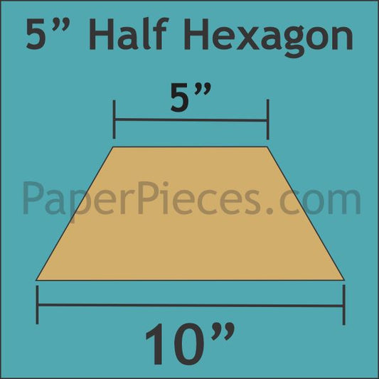 5" Half Hexagon