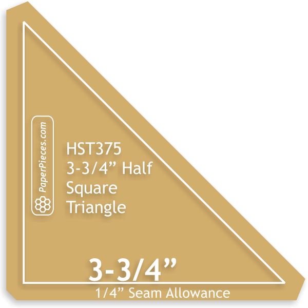 3-3/4" Half Square Triangles