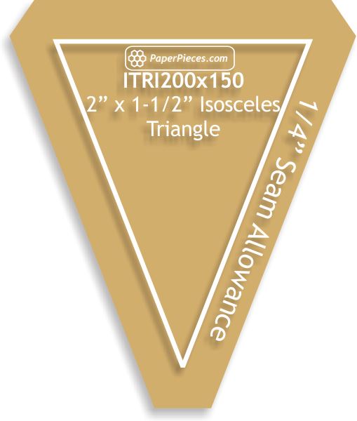 2" x 1-1/2" Isosceles Triangles