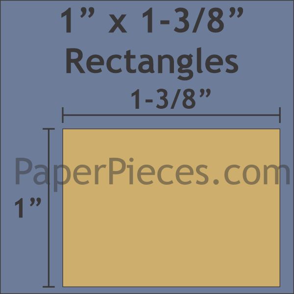 1" x 1-3/8" Rectangle