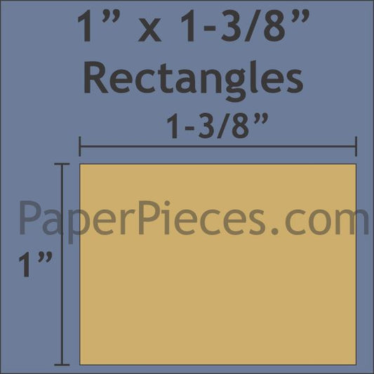 1" x 1-3/8" Rectangle
