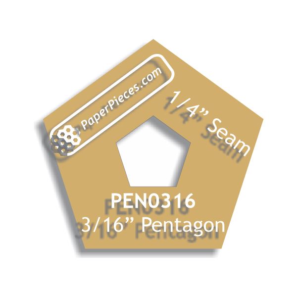 3/16" Pentagon