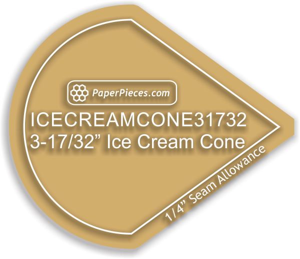 3-17/32" Ice Cream Cones