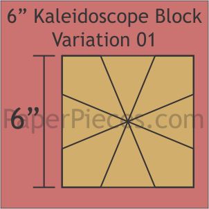 6" Kaleidoscope Variation 01